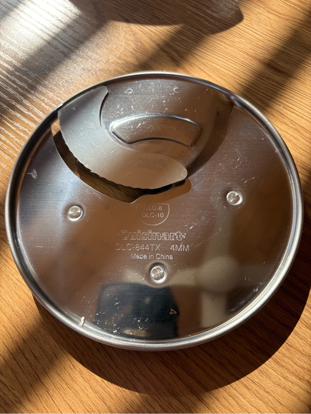 Cuisinart DCL-844TX Silver Stainless Slicing Disc - 4mm